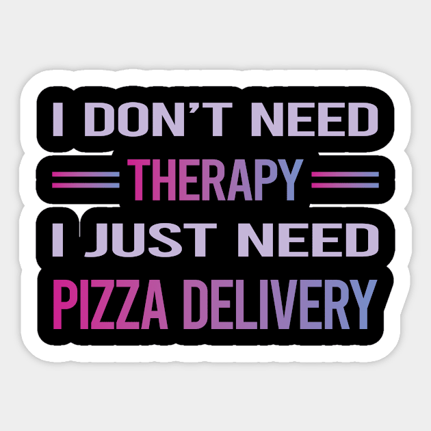 Funny Therapy Pizza Delivery Sticker by lainetexterbxe49